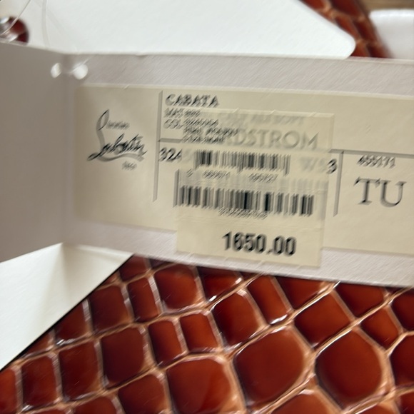 Christian Louboutin Cabata tote on brown “croc” - Picture 5 of 8